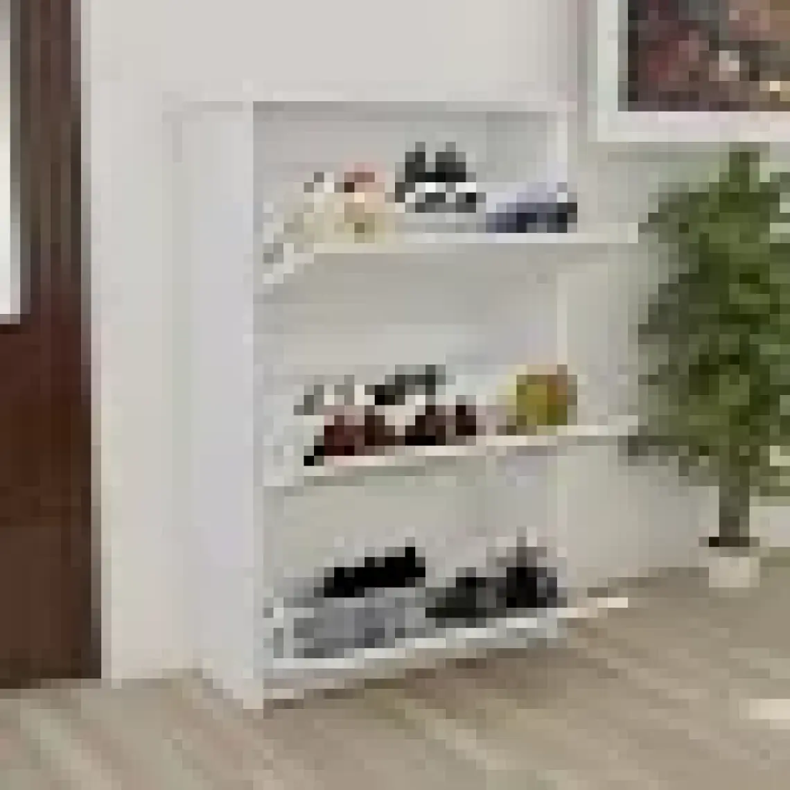 Modilayn Düşer Kapaklı Ayakkabılık Ayakkabı Dolabı