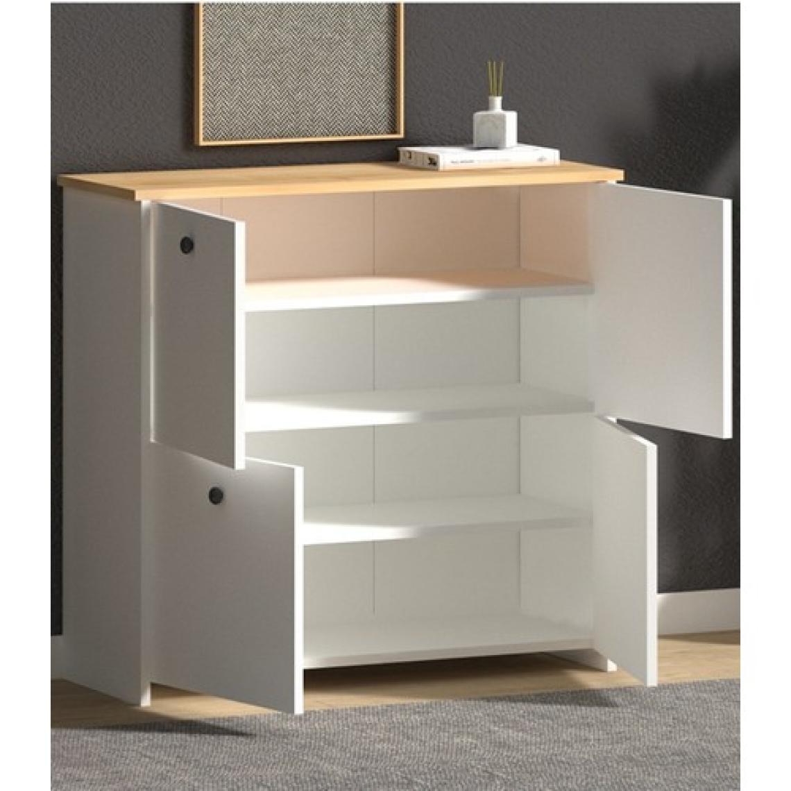 Buzkan Mobilya %100 mdflam (Üstü Desenli) Cube Ayakkabılık Country