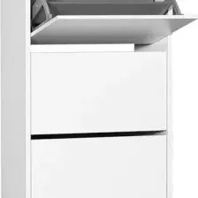 Adore Flat Duo 3 Katlı Geniş Ayakkabılık Dolabı - Beyaz