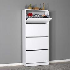 Adore Flat Duo 4 Katlı Geniş Ayakkabılık Dolabı - Beyaz