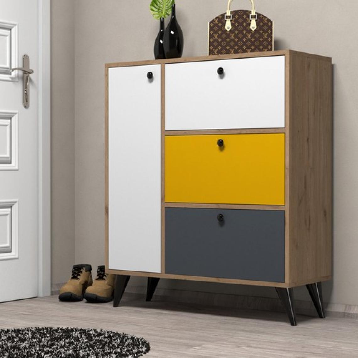 Mezza Bella 1804 Ayakkabılık 6 Raflı 4 Kapaklı COLORFUL9625388000073