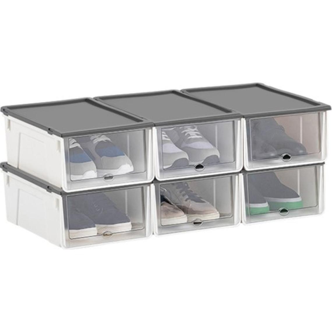 Dükkanönü Modüler Ayakkabılık 23 x 34 x 13 cm (M)  (6'lı) EH-304