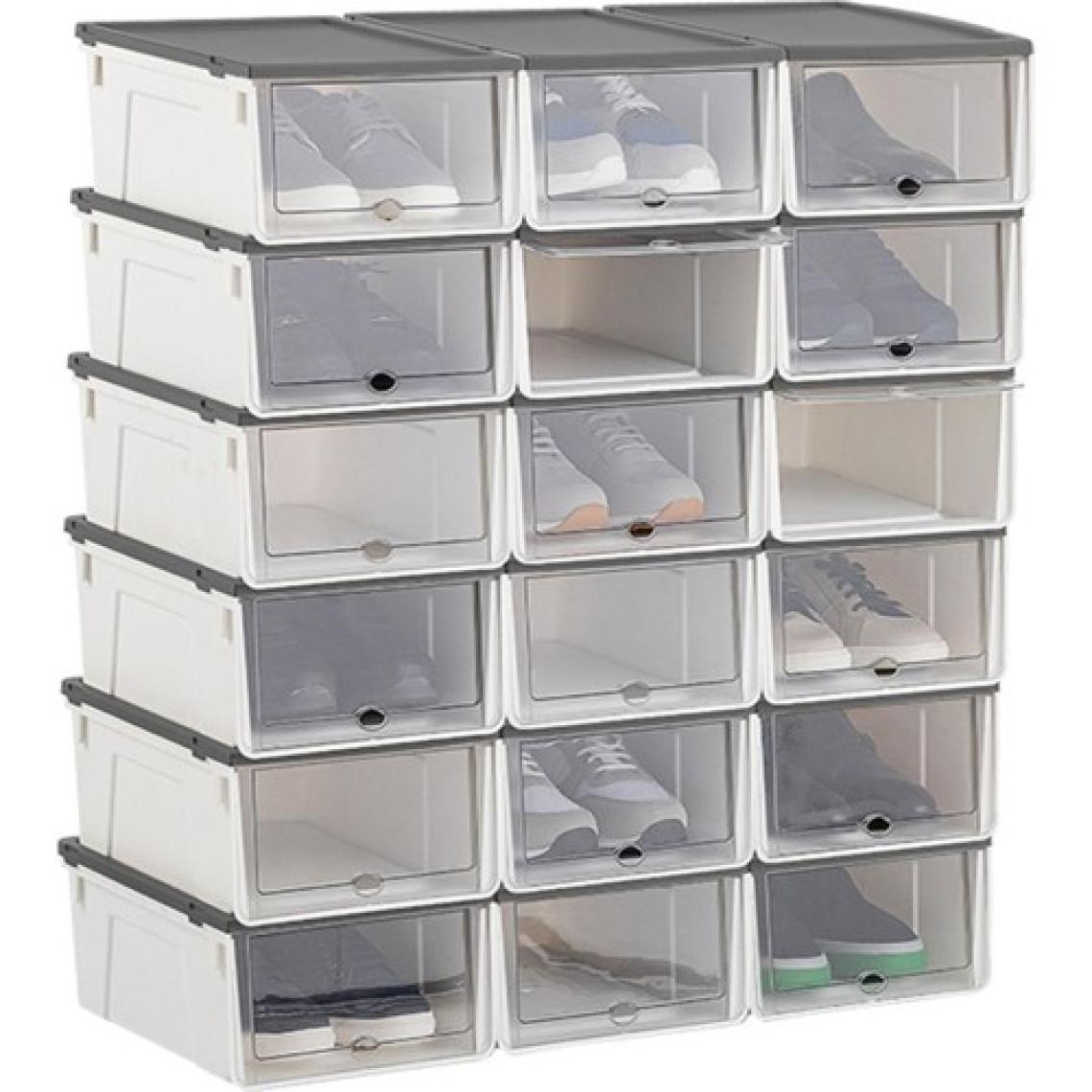 Dükkanönü Modüler Ayakkabılık 23 x 34 x 13 cm (M)  (6'lı) EH-304