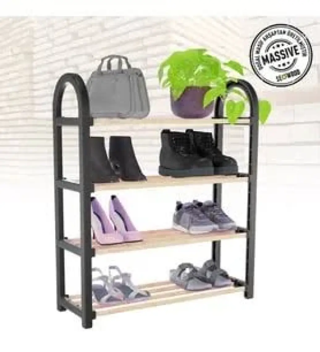 Stickwood 4 Katlı Ahşap AYAKKABILIK SW 5004