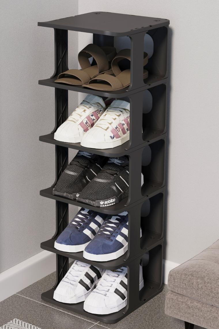 Frapan Home 5 Katlı Plastik Ayakkabılık Raf Düzenleyici Organizer