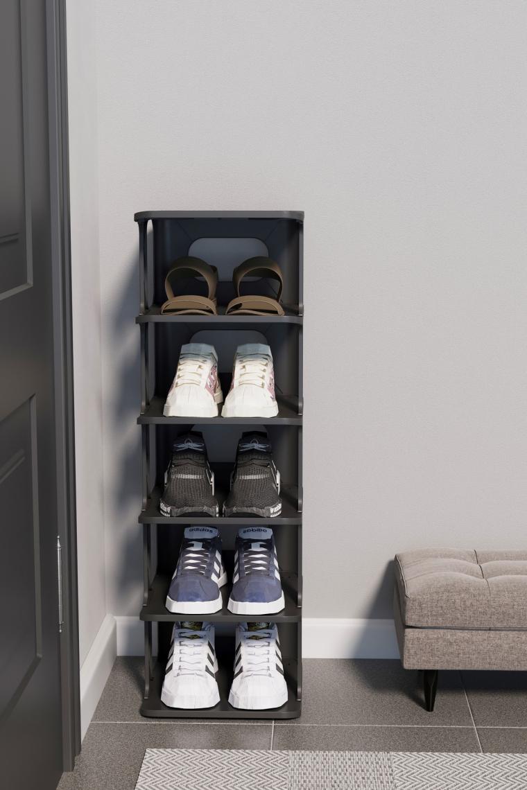 Frapan Home 5 Katlı Plastik Ayakkabılık Raf Düzenleyici Organizer