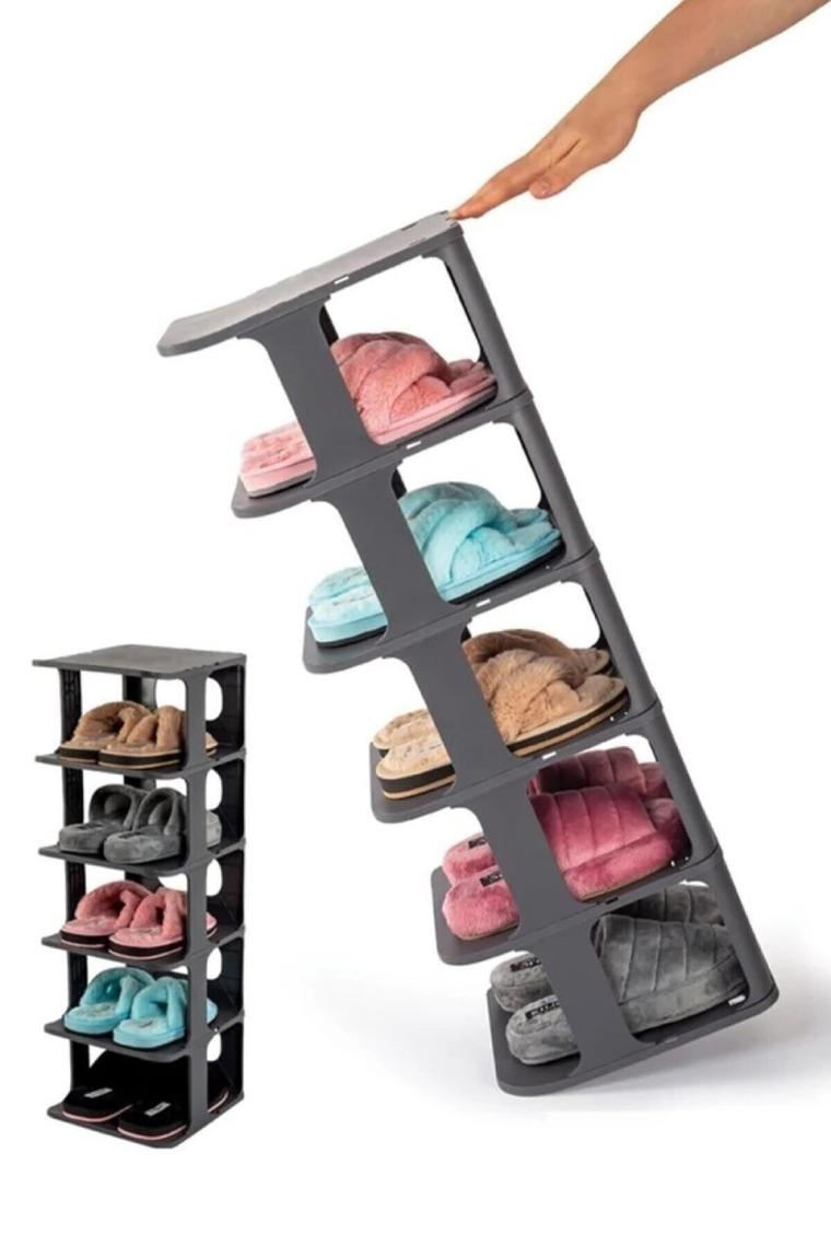 Frapan Home 5 Katlı Plastik Ayakkabılık Raf Düzenleyici Organizer
