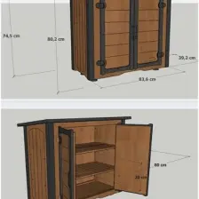 Ahşap Dış Mekân Ayakkabılık (ayakkabı Dolabı)
