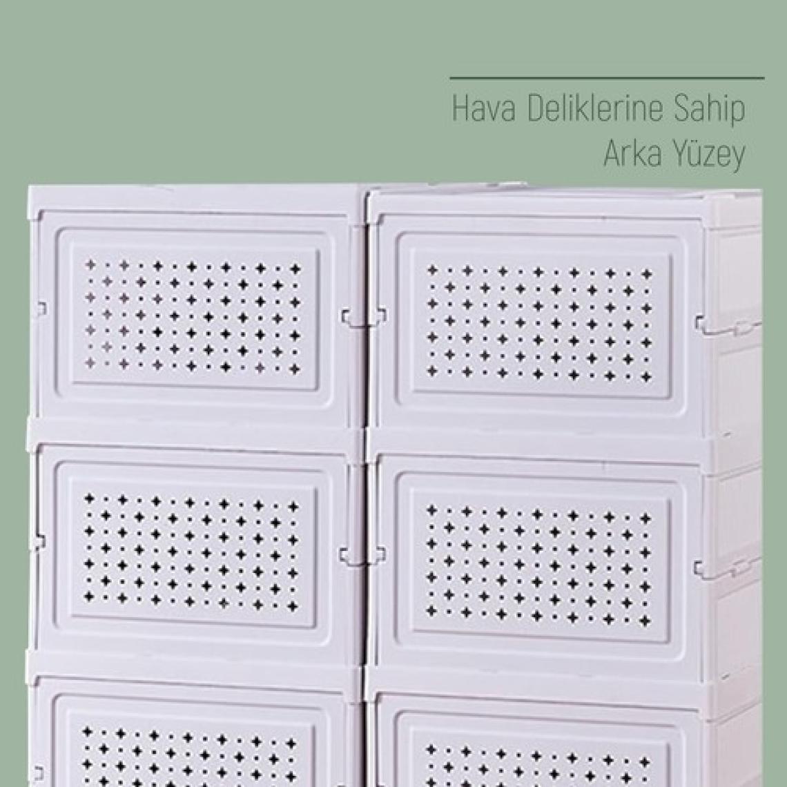 Trend Maison Katlanabilir Portatif 6 Katlı Plastik Ayakkabılık Düzenleyici