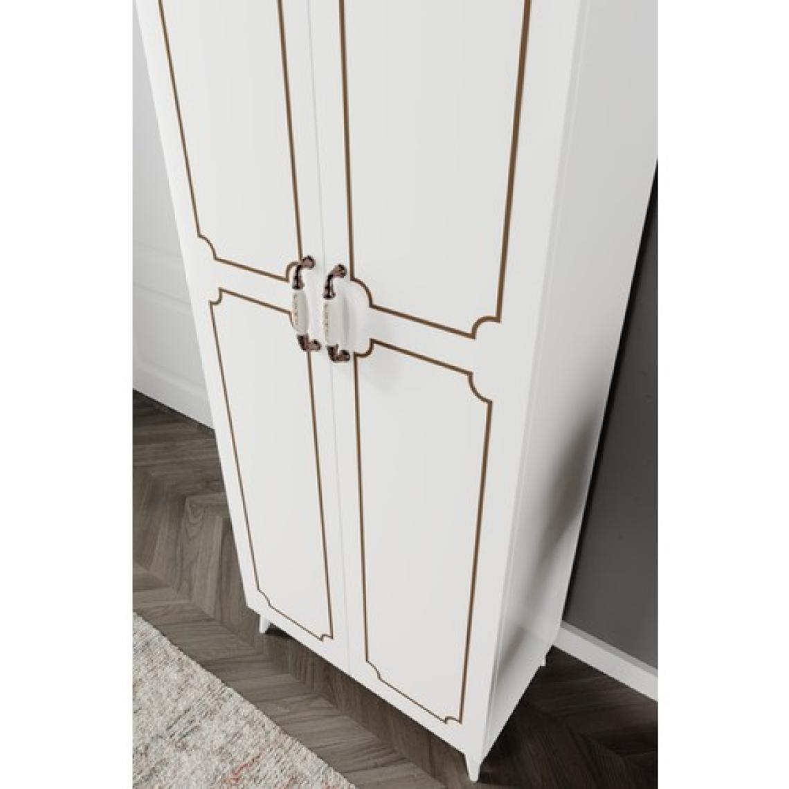 Kzn Home 2 Kapaklı 5 Bölmeli Geniş Çok Amaçlı Ayakkabı Dolabı, Ayakkabılık - Tamamı 1.  Mdf