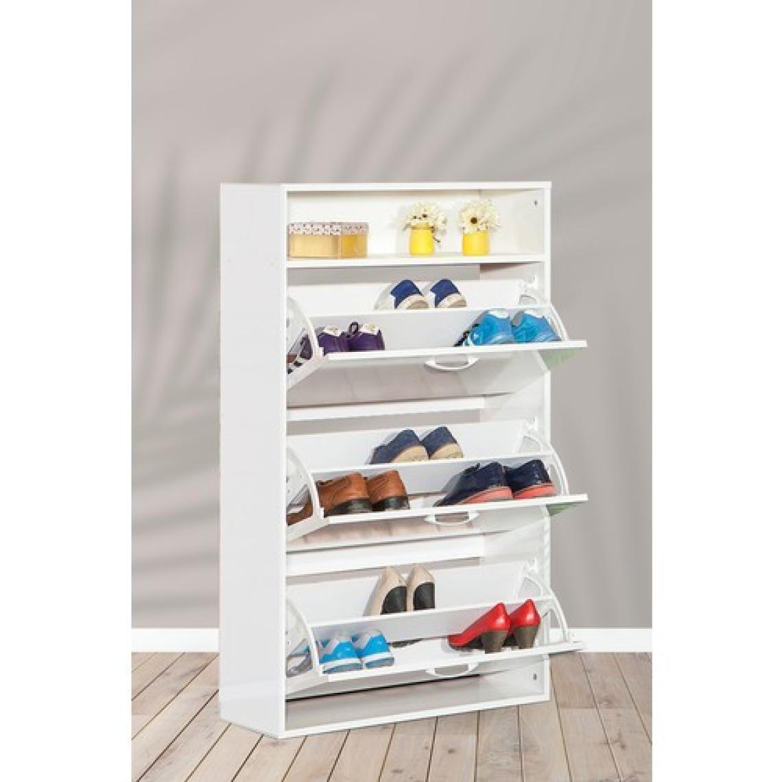 ModaLife Nirvana Ayakkabılık Çok Amaçlı Dolap - Beyaz