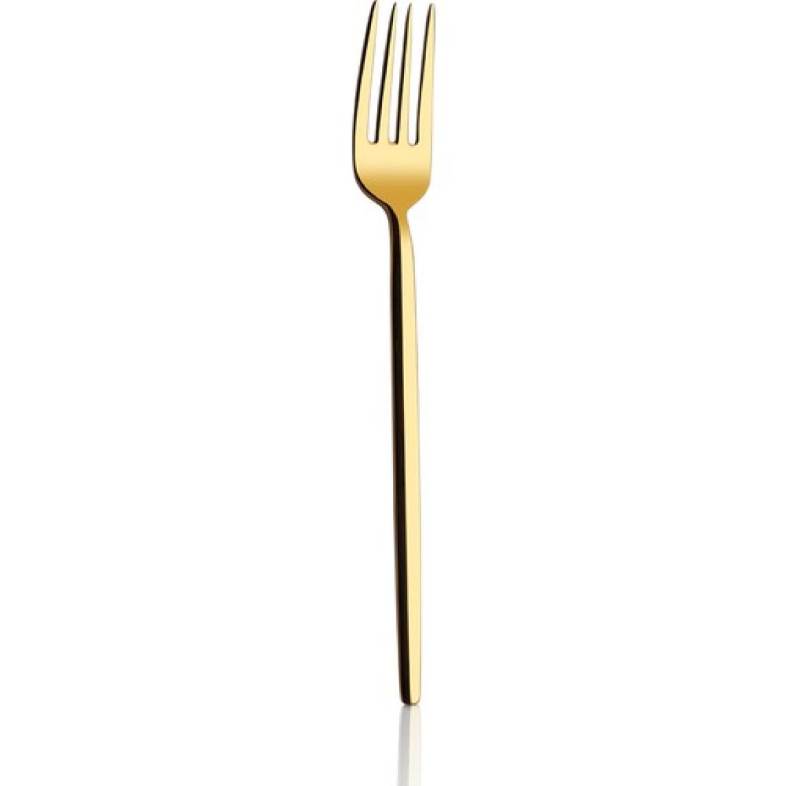 Amore Titanyum Parlak Gold 6 Adet Tatlı Çatalı