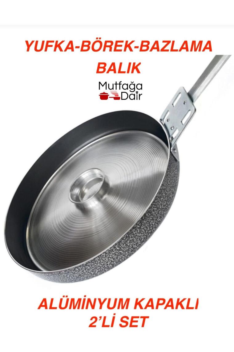 30 cm Kapaklı Tava - Yufka Börek Balık Kızartma Bazlama