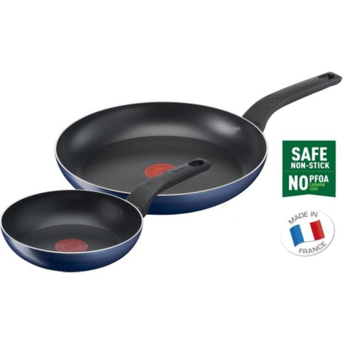 Tefal B42290 Titanyum 1X Easy Cook & Clean 2'li Tava Seti 20/28 cm - 2100123947