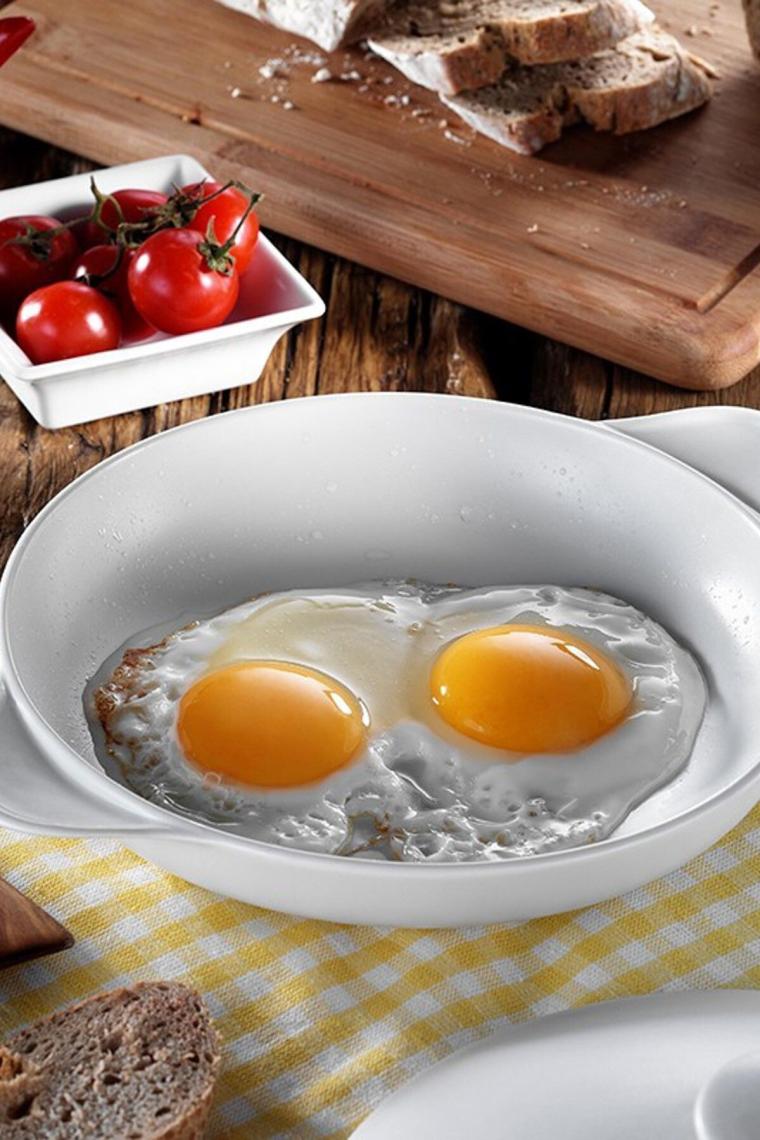 Porflame Porselen 25 Cm Kapaklı Tava