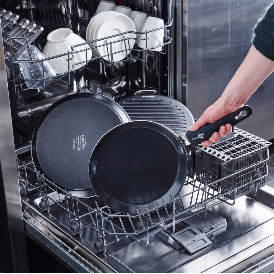 Greenpan Brussels Thermolon Seramik 28CM Izgara Tava