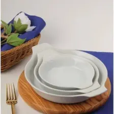 Porland Porselen Beyaz Sahan Set 21cm - 17cm - 14cm