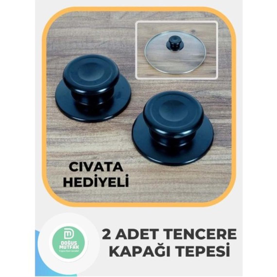Doğuş Mutfak Cam Tencere Kapağı Kulpu 2'li, Kulp, Tencere Kulbu, Kapak Tepesi