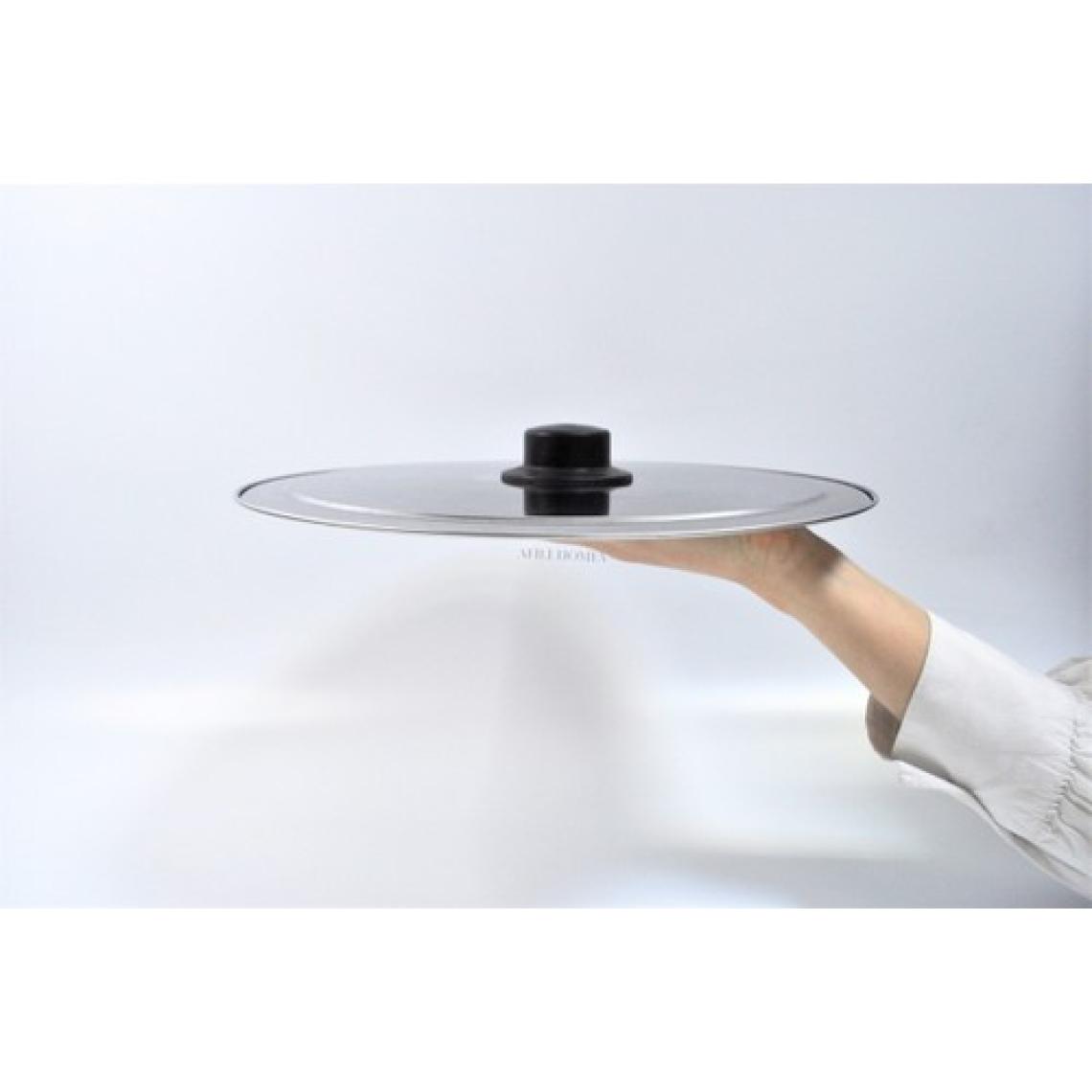 Afili Home 28 cm Paslanmaz Çelik Tava Kapağı, Metal Balık Tava Kapağı, 28 cm Tavalara Uygun Kapak, Yağ Sıçratmaz Tava Tencere Kapağı
