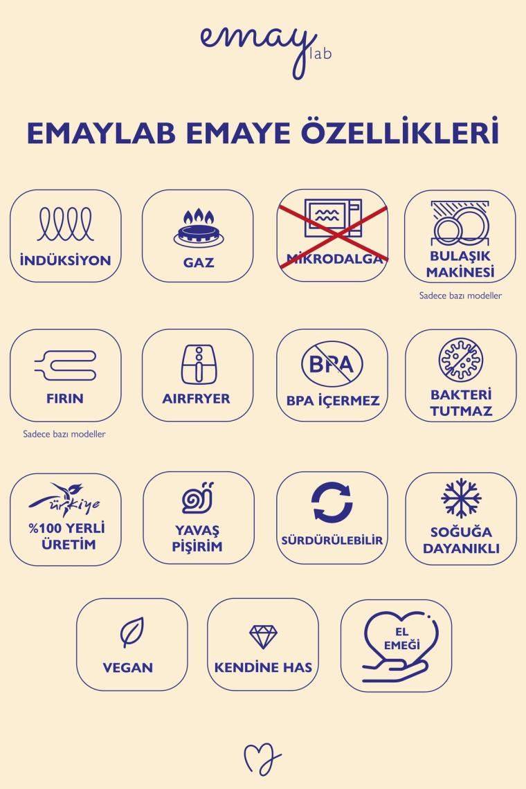 Motto 3'lü Emaye Baharatlık Seti