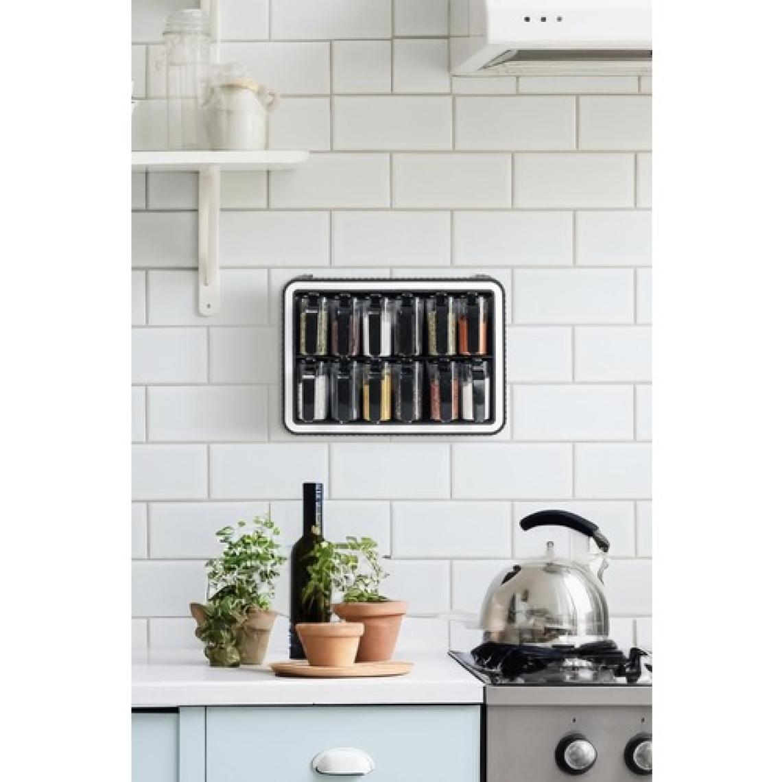 EW's Kitchenware 12'li Kaşıklı & Standlı Kapaklı Baharat Seti