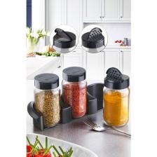 Nandy Home Stantlı Daphne Baharatlık Takımı - Ikili Click Kapak 3'lü Set 370 cc
