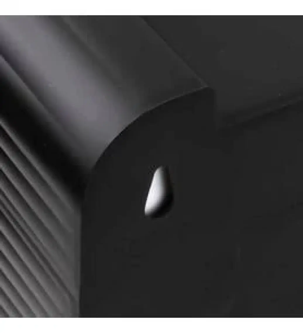 Porsima Premium Xl Standlı Baharatlık Takımı Kaşıklı ve Kapaklı Siyah 6'lı