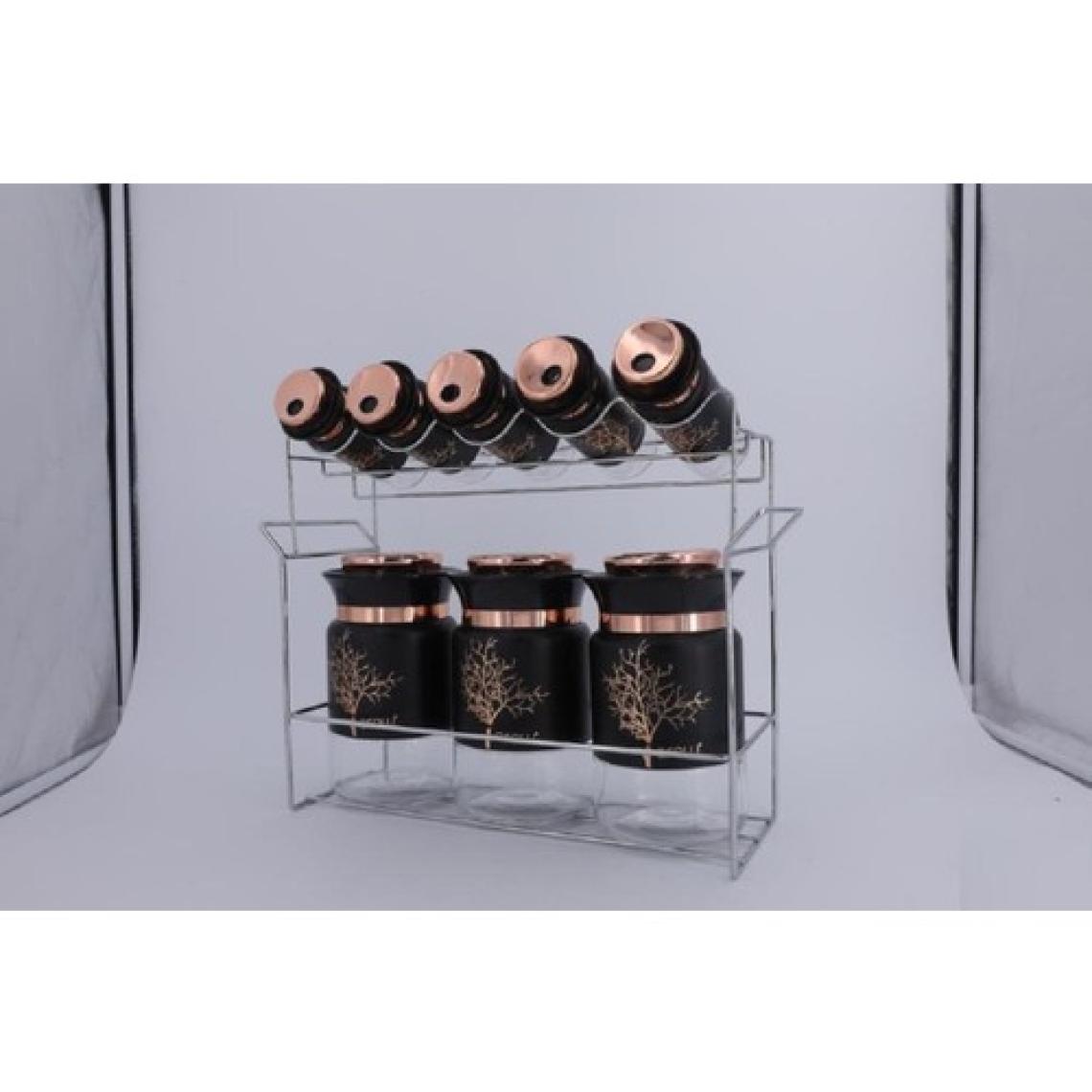Arow Ağaç Desen 8li Baharat Takımı TR-3745