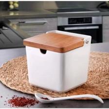 Gönül Mutfak Gönül Gnl 3450 Porselen Tuz Saklama Kabı 10X10X10CM