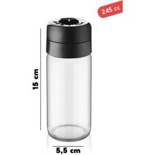 Heredot 6 Adet 245 ml Döner Kapaklı Cam Baharatlık Takımı MIT1085