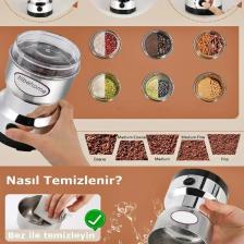 Tilbe Home Elektrikli Kahve Baharat Bakliyat Öğütücü Makine Pirinç Biber Tahıl Öğütücü Değirmen Gıda Öğütücü