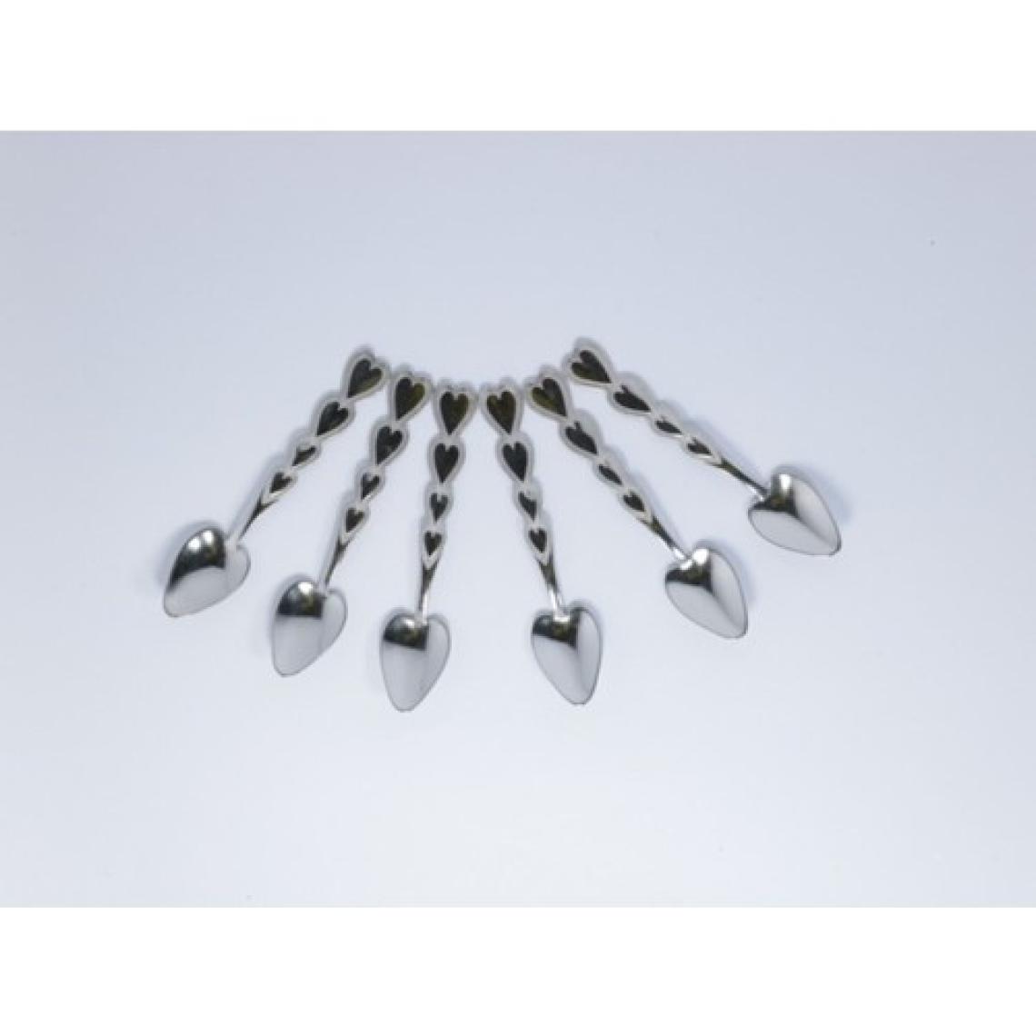 Elite Çay Kaşığı Kalp Model 6 Lı Paket