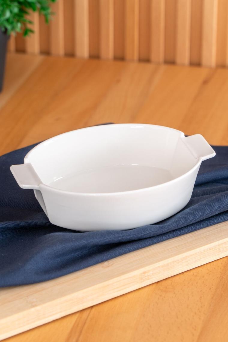 Bianco Perla Porselen Kayık Mini Fırın Kabı - 17.6 Cm