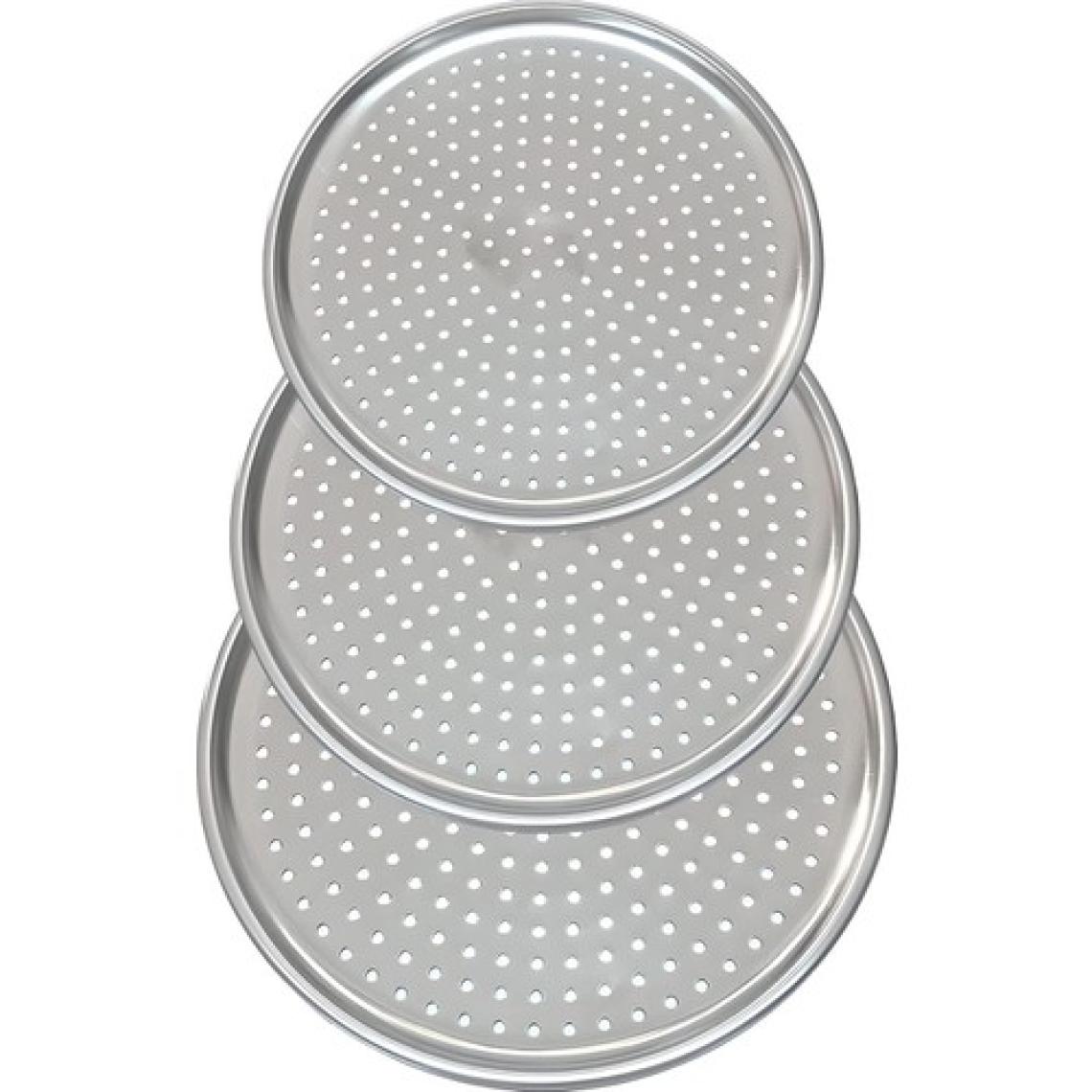 Evefix Paslanmaz Çelik Pizza Tepsisi,delikli Lahmacun ve Pizza Tavası,fırın Tepisisi (36 Cm)