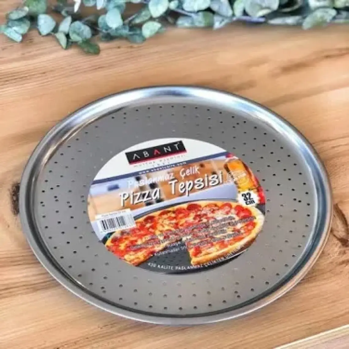 Abant Pizza Fırın Tepsisi Delikli