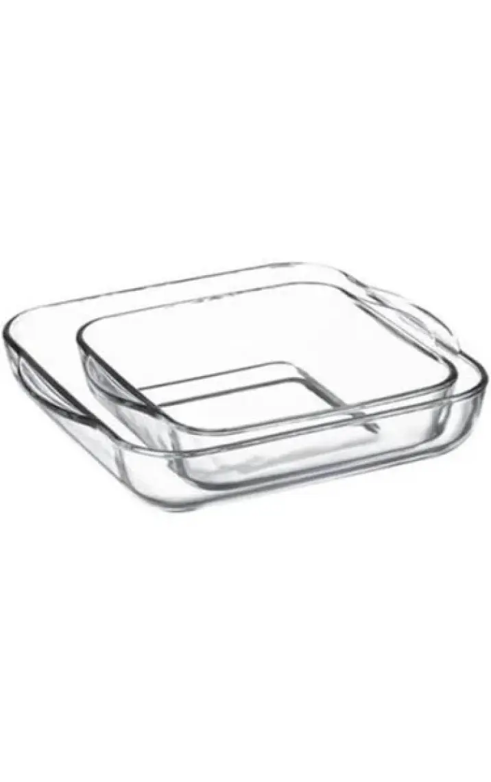 Paşabahçe Borcam Kare Tepsi Set 2'li 159028