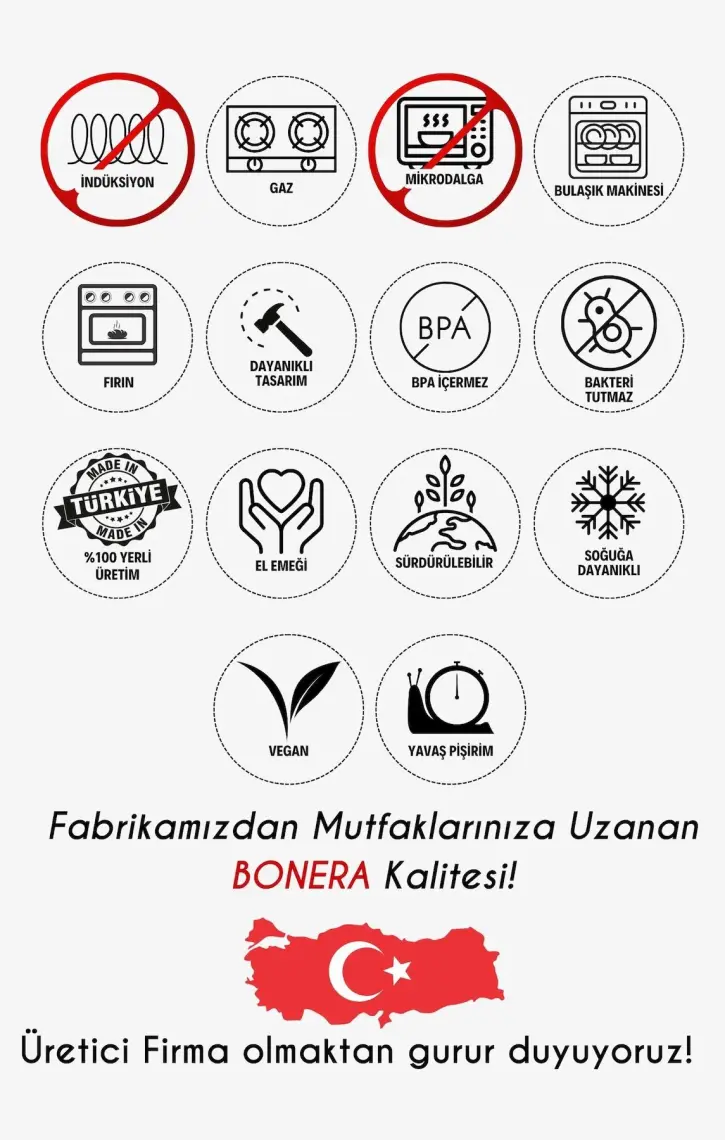 Bonera 3'lü ( 28-30-32CM ) Fırın Tepsisi, Kahverengi Siyah Mermer Desenli Yuvarlak Tepsi