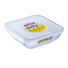 Pyrex kare Fırın Kabı+Kapak 20X20CM 1,6l