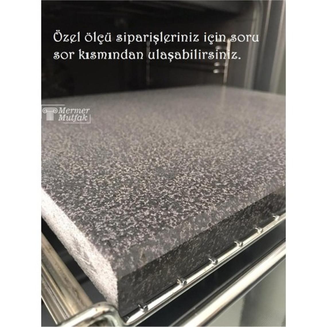 Mermer Mutfak Doğal Bazalt Fırın Pişirme Taşı - 30 x 40 cm. Tam Fırın Boyutu