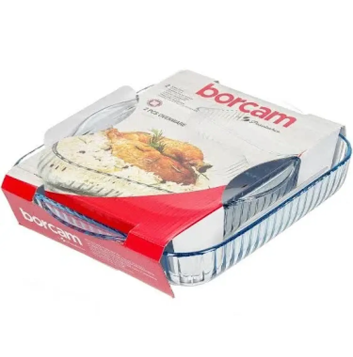 Paşabahçe Borcam 2'Li Kare Tepsi