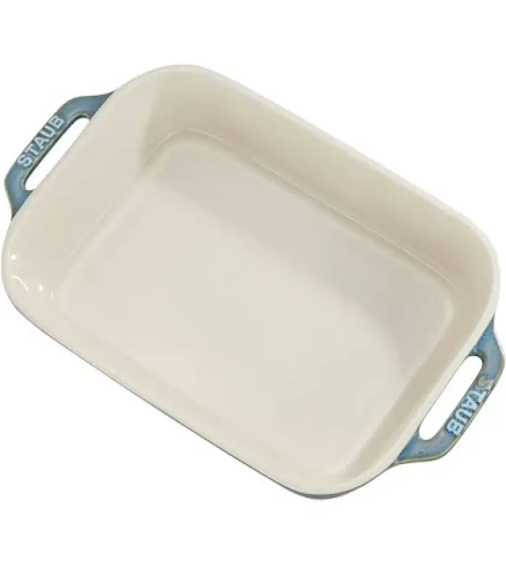 Staub Seramik Fırın Kabı 27x20 cm Antik Turkuaz