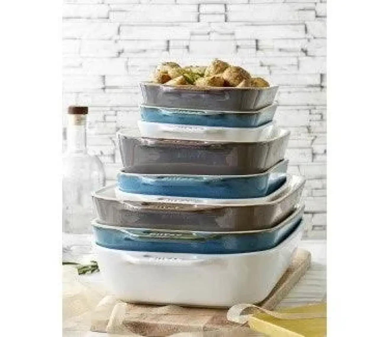 Staub Seramik Fırın Kabı 27x20 cm Antik Turkuaz
