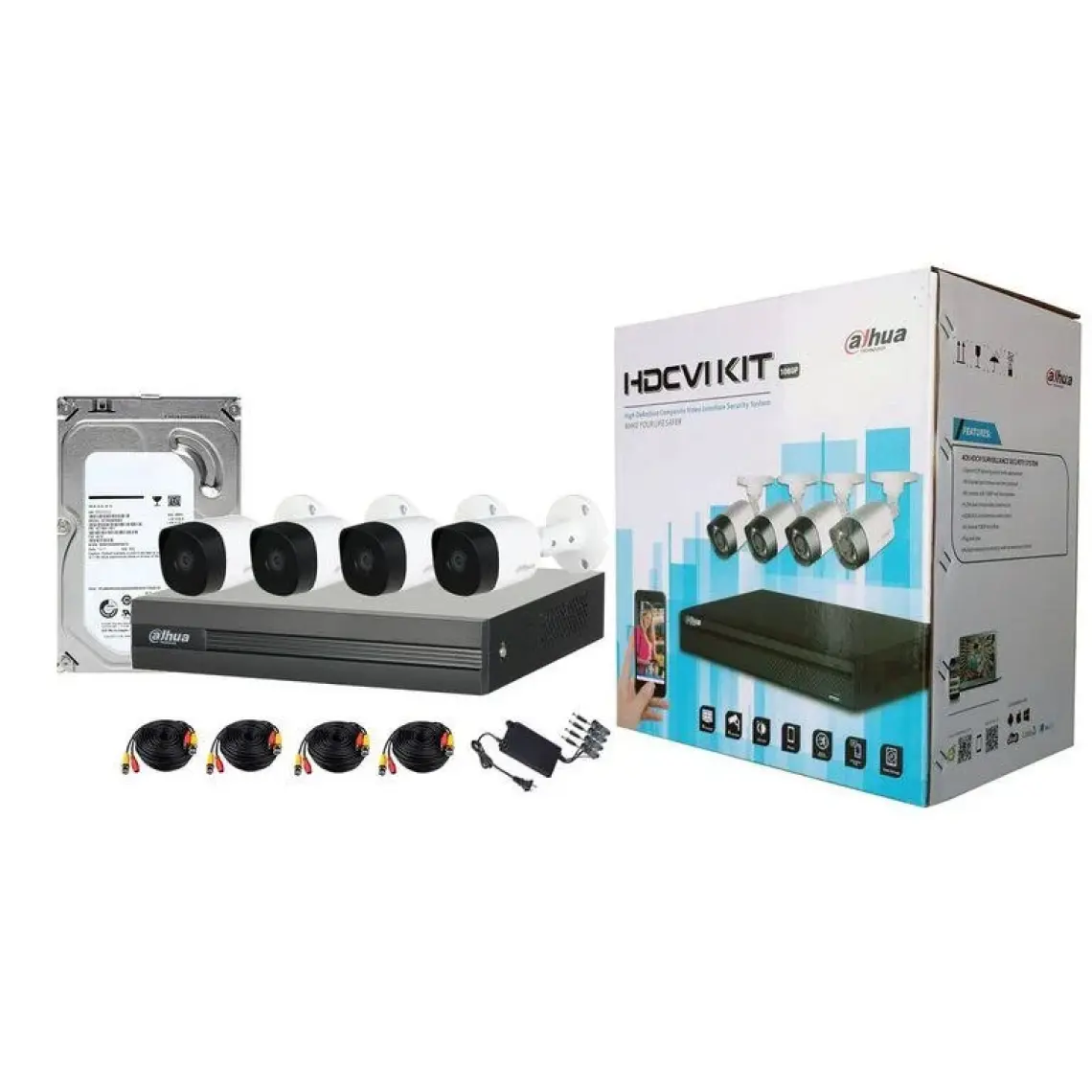Dahua XVR1B04-I 2 MP H265+ 4 Kanal 5in1 DVR Kayıt Cihazı