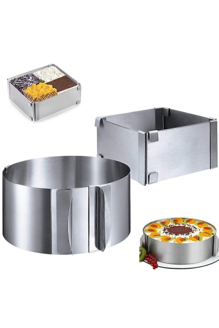 Ayarlanabilir Pasta Çemberi Ikili Set