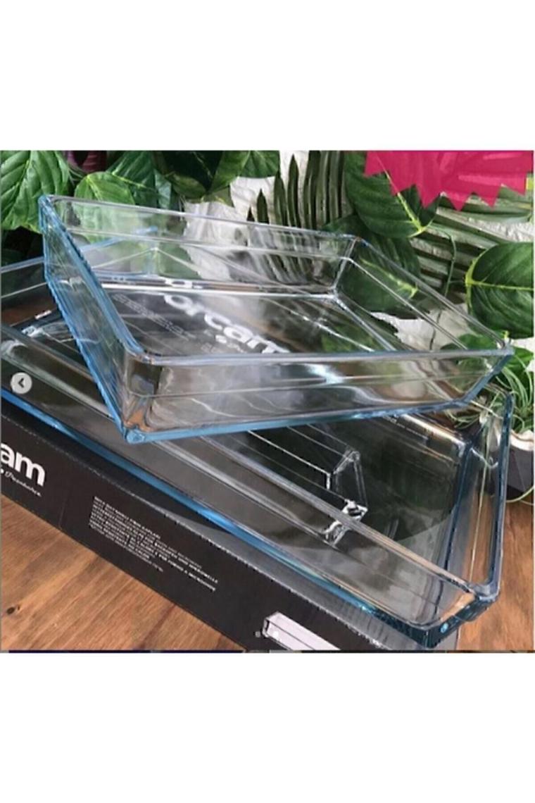 Paşabahçe Premium Borcam Seti - 2 Li Dikdörtgen Borcam Takımı Özel Seri