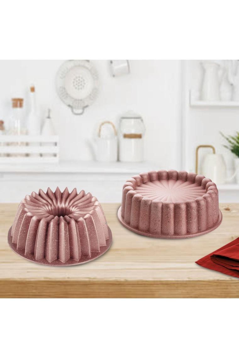 Döküm Slice Rose Gold 2lı Kek Kalıbı Seti