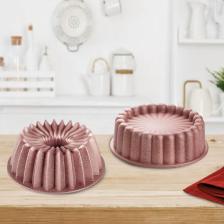 Döküm Slice Rose Gold 2lı Kek Kalıbı Seti