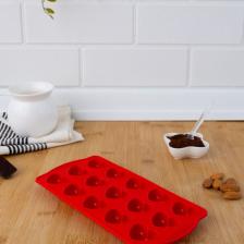 Kalp Çikolata Ve Buz Kalıbı