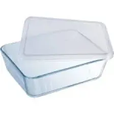 Pyrex 243P000/7046 Kapaklı Dikdörtgen Saklama Kabı 2,6L