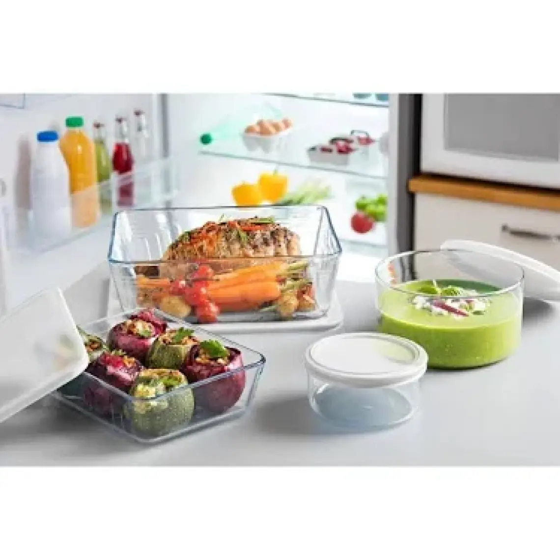 Pyrex Dikdörtgen Kapaklı Saklama Kabı 1.6 L